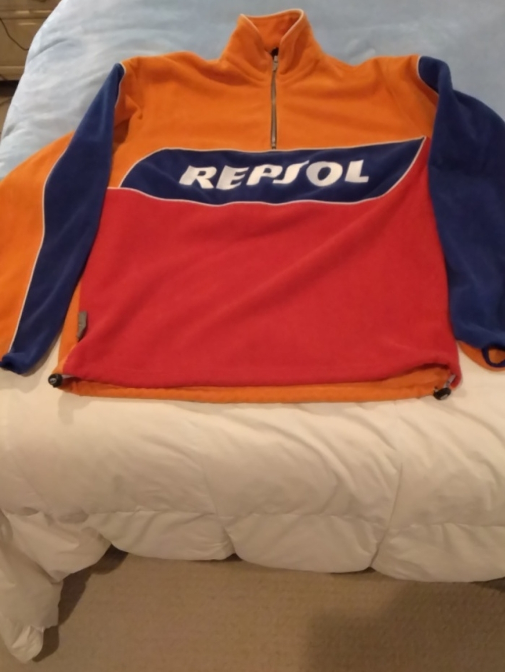 Joe Rocket Repsol Orange Fleece Zip-Up Pullover L